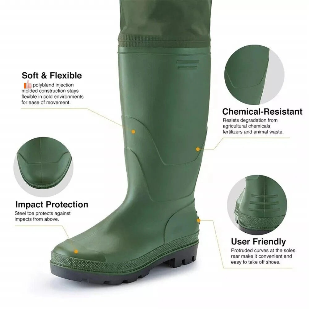 Night Cat Waterproof Chest Waders With Boots For Outdoor Fishing