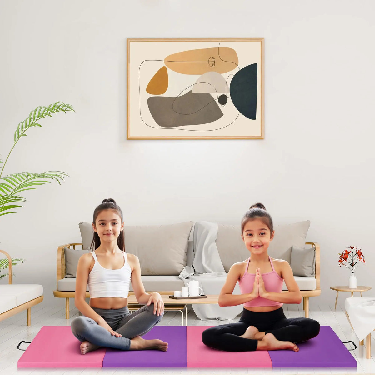 HiMISS Foldable Gymnastics Mat For Home Exercise And Fitness