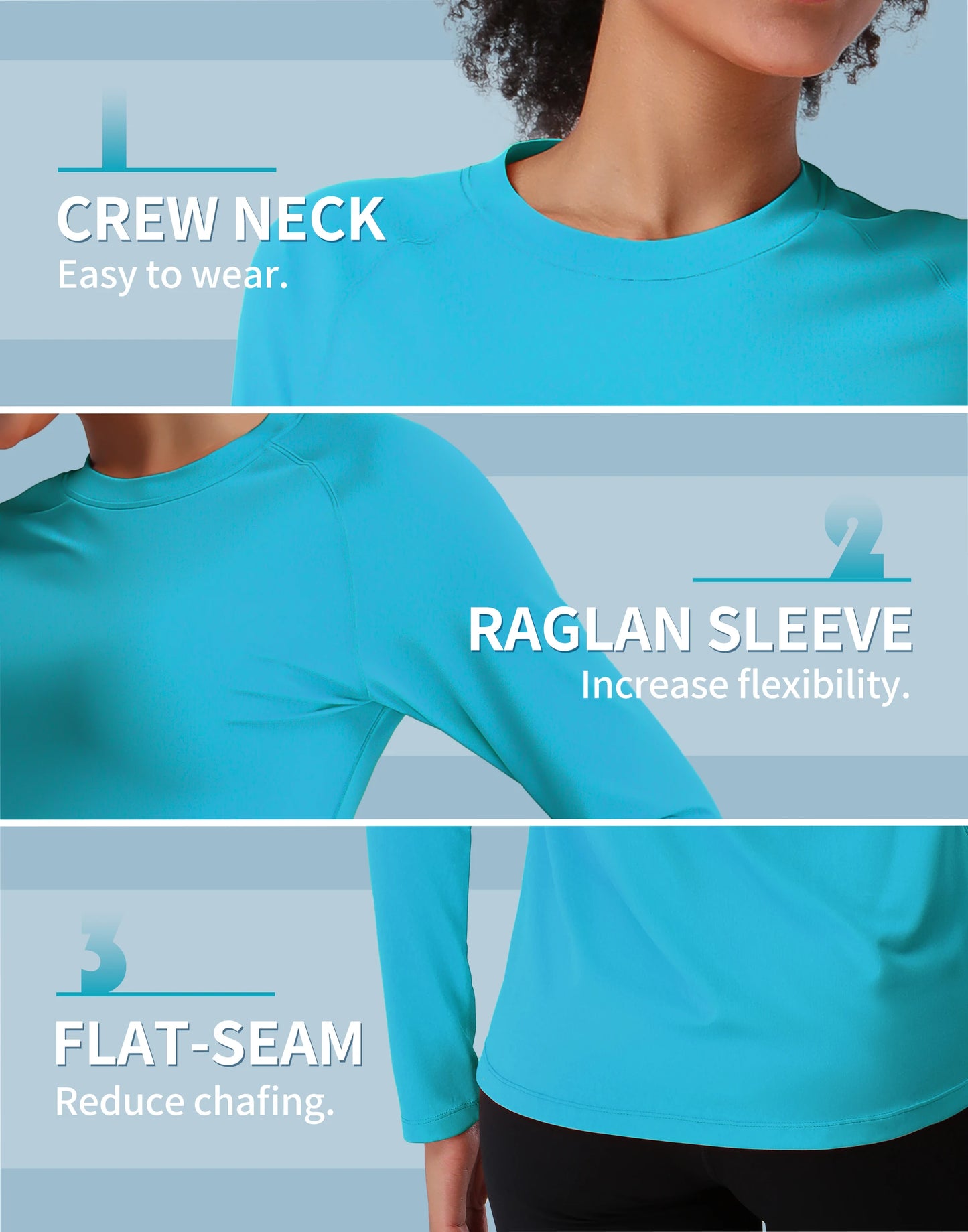 Pioneer Camp Womens Quick Dry Hiking Sun Protection Rash Guard