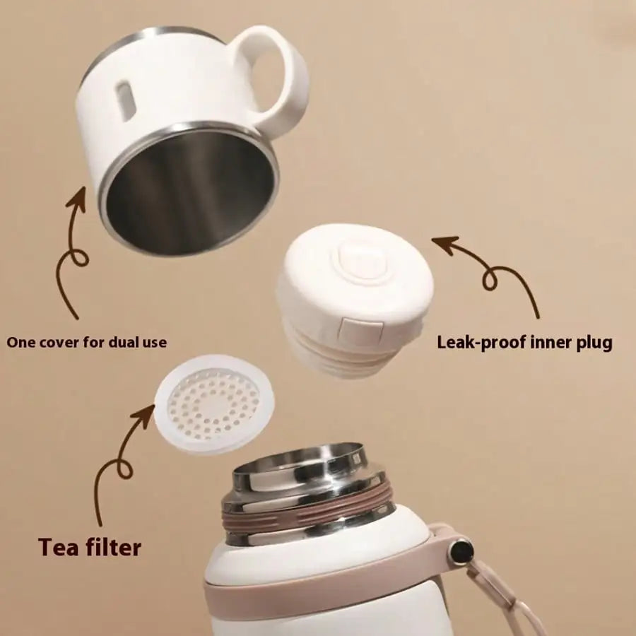 304 Stainless Steel Vacuum Insulated Leakproof Thermal Water Bottle