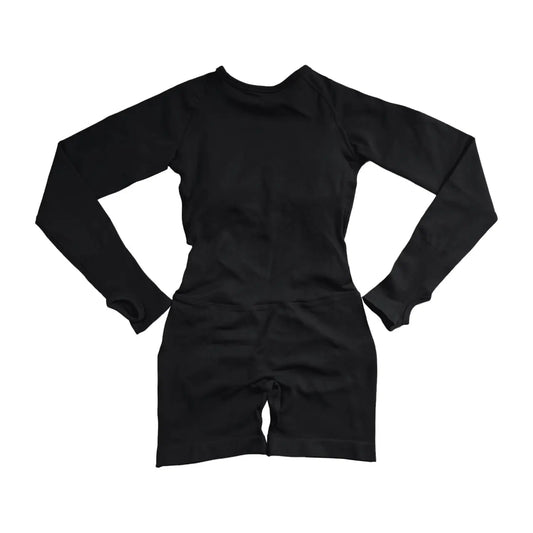 NCLAGEN Women's Seamless Long Sleeve Yoga Fitness Jumpsuit
