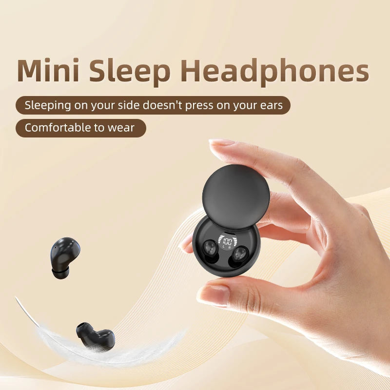 Shuke Wireless Sleep Earbuds Hidden Waterproof Headphones With Mic