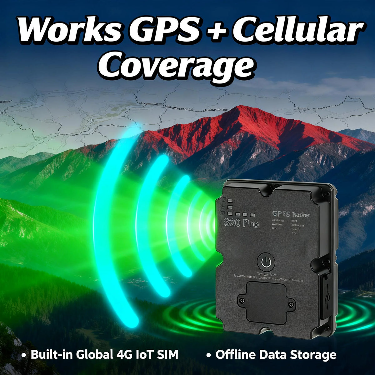 Wanwaytech 4G Real Time GPS Tracker With SOS Emergency And Waterproof Design