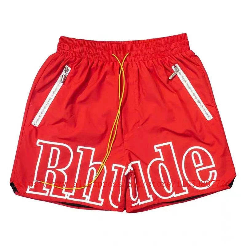 Men's Casual Elastic Waist Zip Pocket Summer Shorts