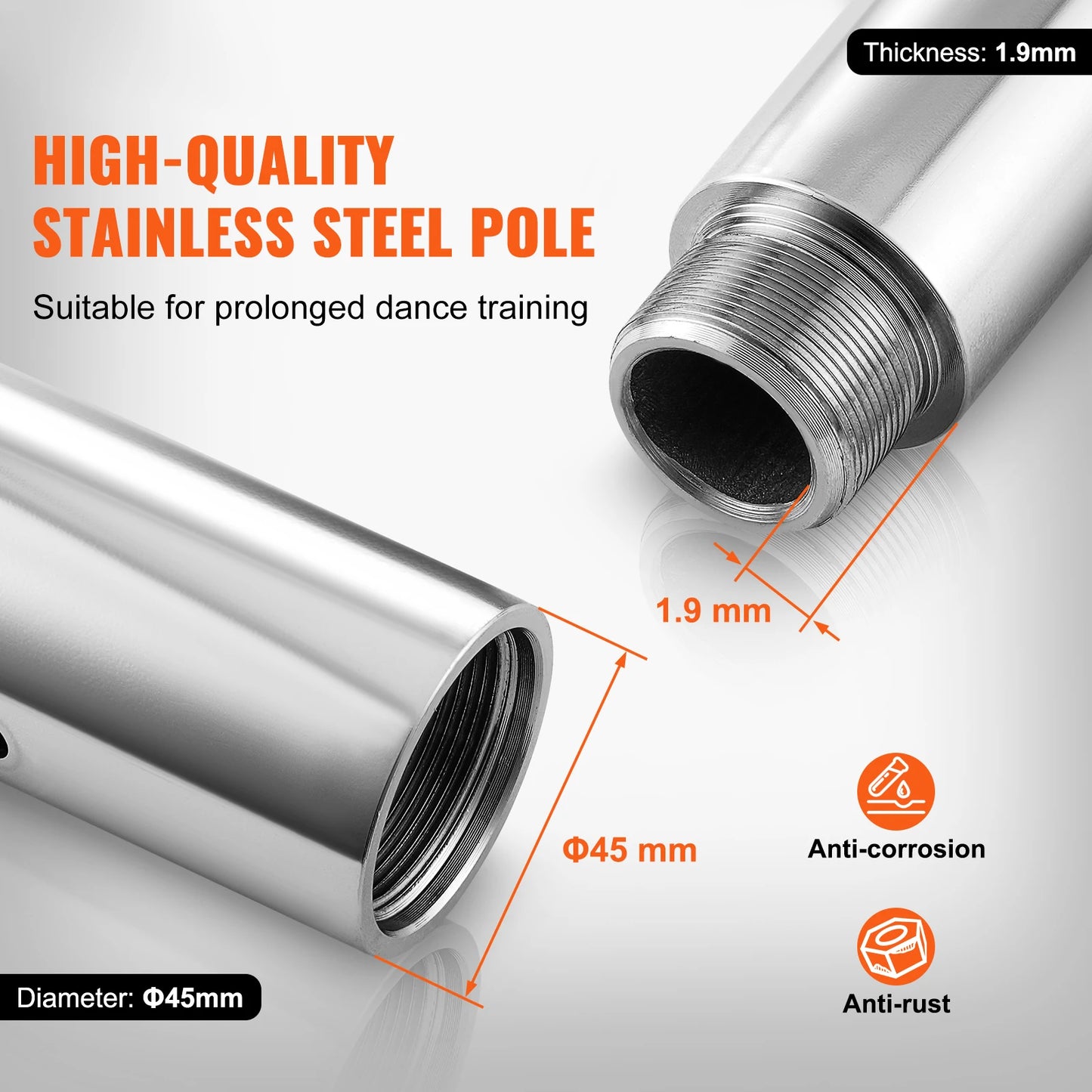 SucceBuy Professional Static Dance Pole For Home Training