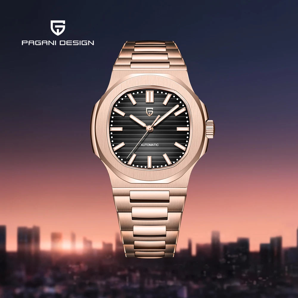 PAGANI DESIGN Men's Luxury Automatic Mechanical Sapphire Wristwatch
