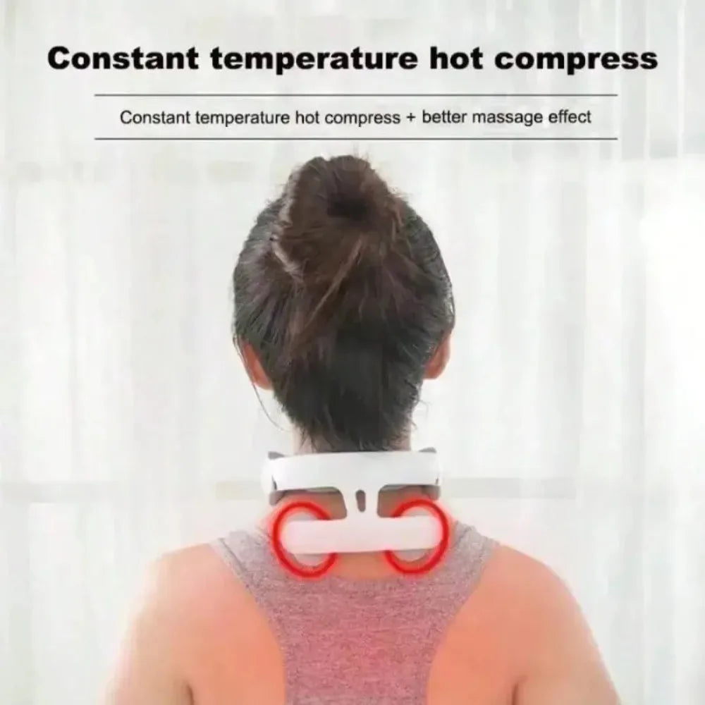 Lism Four Head Adjustable Heating USB Comfort Massager