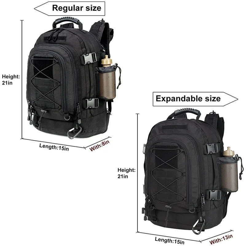LQARMY Military Tactical Nylon Backpack For Outdoor Hiking And Camping