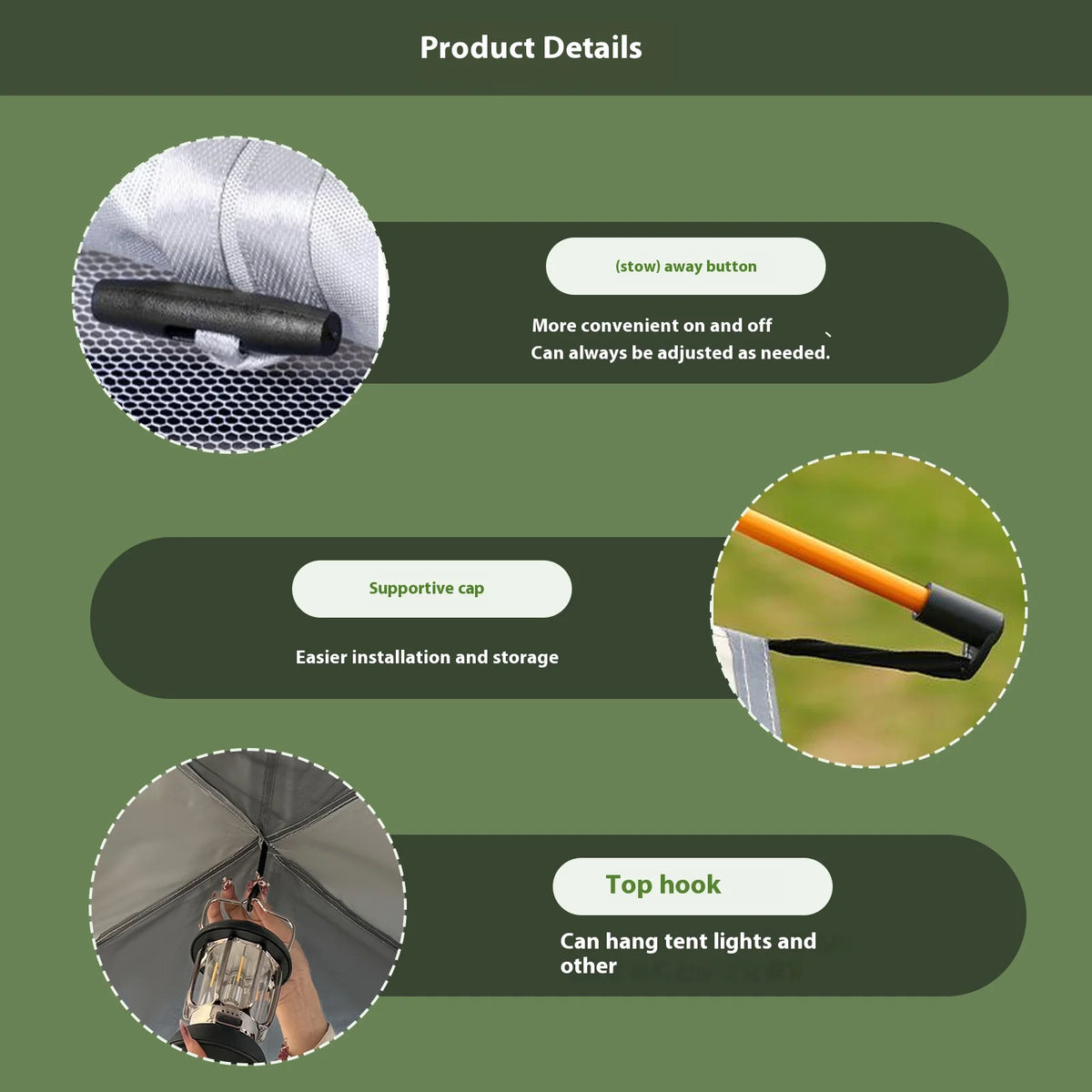 Pakicetus Compact Instant Sunshade Tent With Fast Easy Setup
