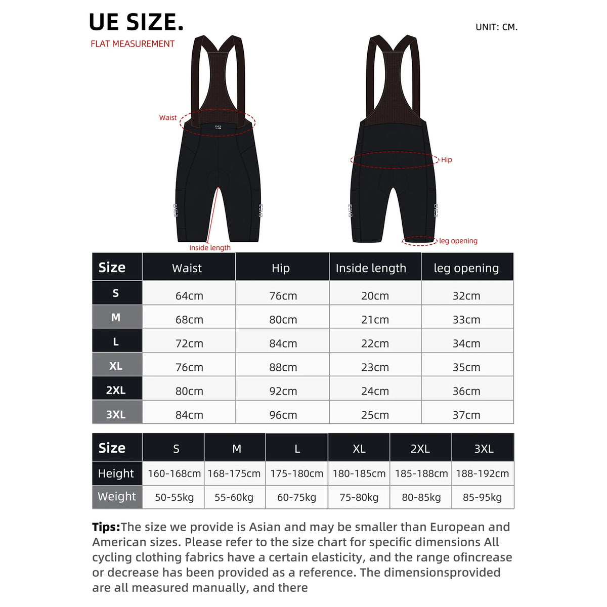 Cheji Men Cycling Bib Shorts Seamless Quick Drying Breathable Fabric
