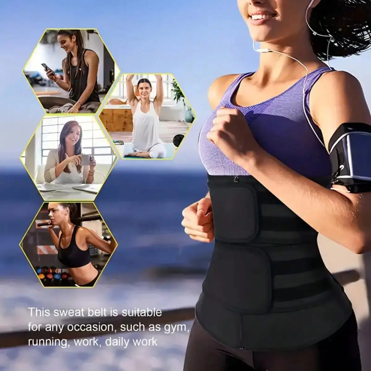 Women Waist Trainer Belt Sauna Sweat Cincher Fitness Shaper