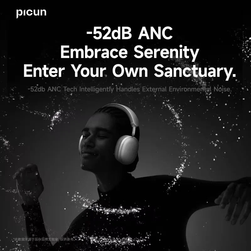 Picun F8 Pro ANC Headphones Featuring 3D Spatial Audio