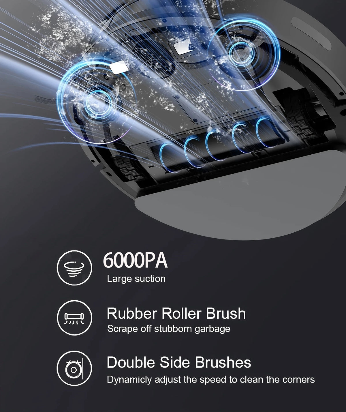 Boaimore Smart Robot Vacuum Cleaner With Mop And Mapping