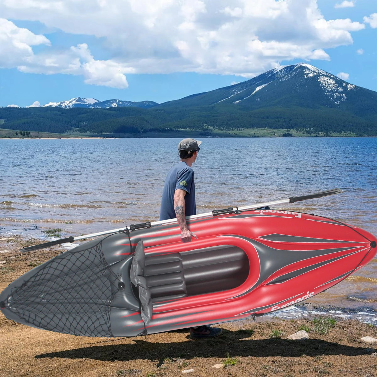 HHSJZWCY Inflatable Fishing Kayak With Pump And Paddles