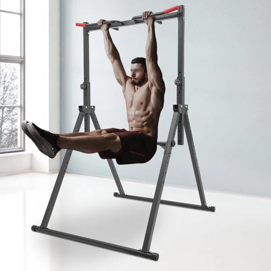 Height Adjustable Free Standing Power Tower With Dip Station