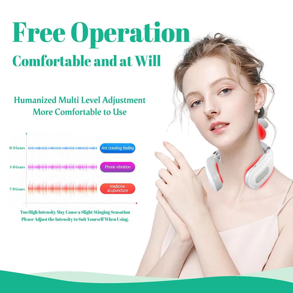 Portable 4 Head Vibration Back Massager for Effective Muscle Relaxation
