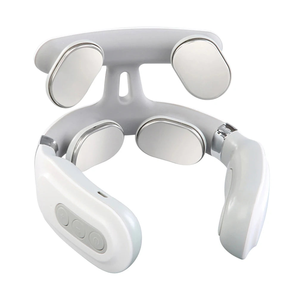 Portable 4 Head Vibration Back Massager for Effective Muscle Relaxation
