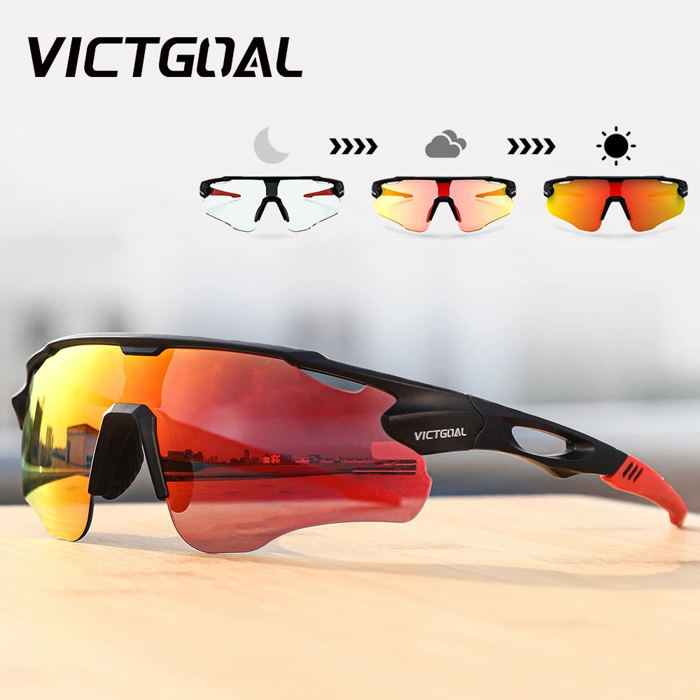Victgoal Photochromic Cycling Sunglasses With UV400 Eye Protection