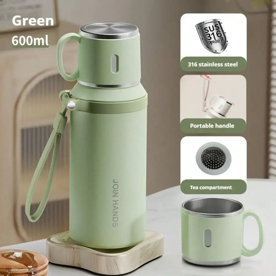304 Stainless Steel Vacuum Insulated Leakproof Thermal Water Bottle