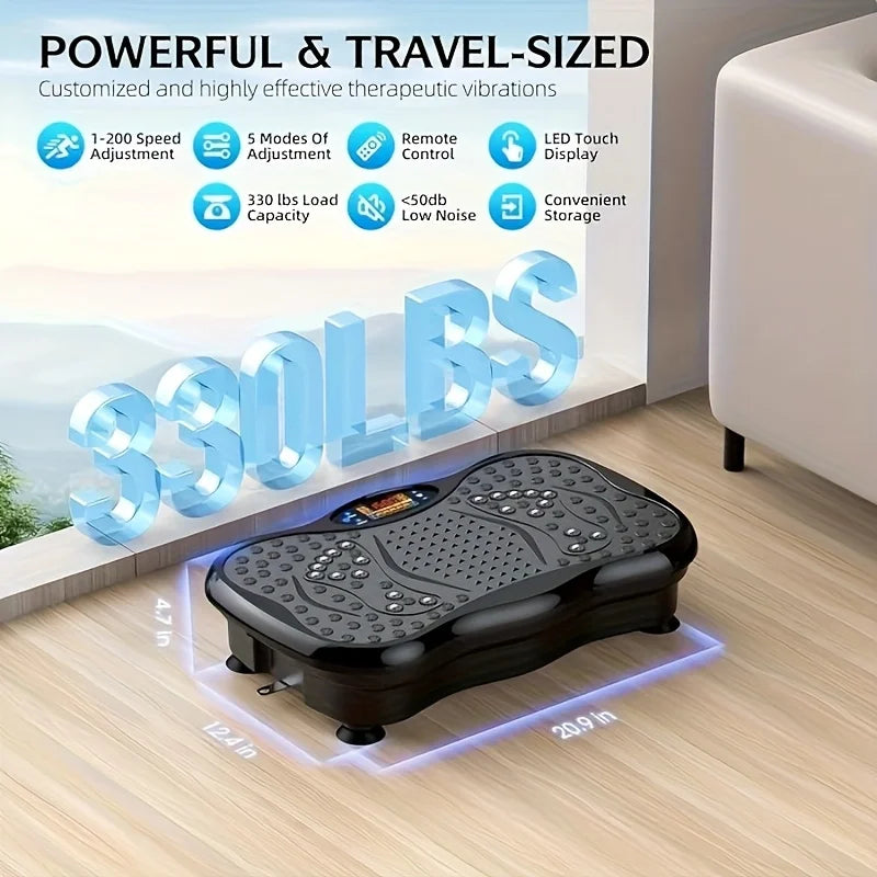 BZEQ Vibration Platform Exercise Machine With Resistance Bands
