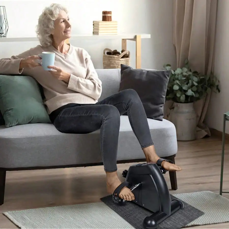 Portable Under Desk Pedal Exerciser With LCD Display