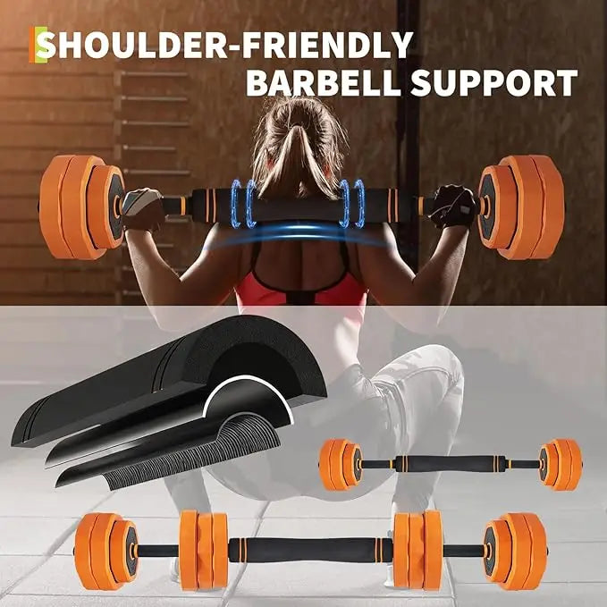 HiMISS 4 In 1 Adjustable Dumbbell And Kettlebell Converter Set