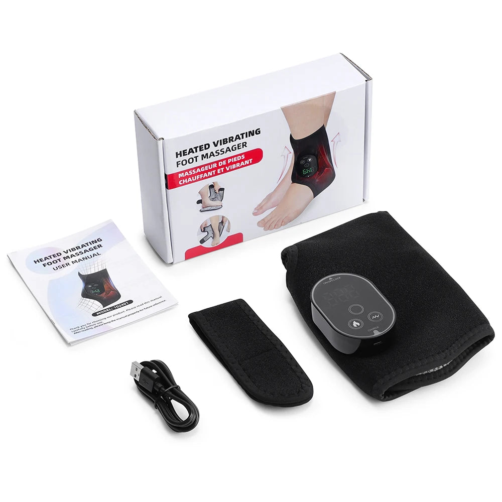 Hailicare Rechargeable Electric Foot Ankle Massager With Heating