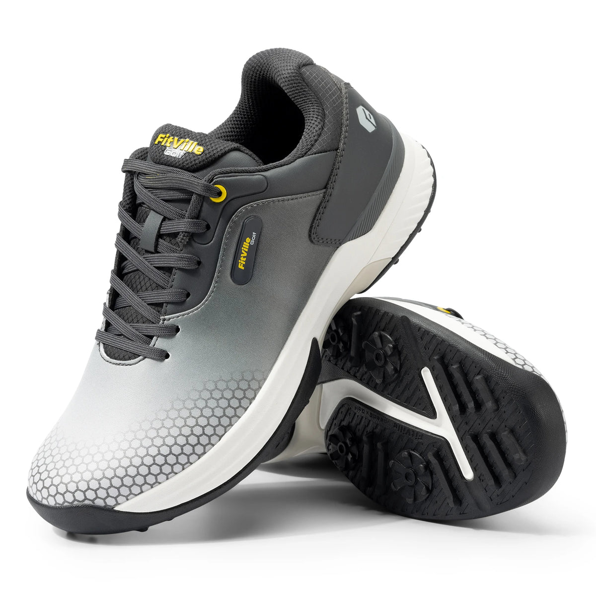 Fitville Men's Wide Golf Shoes Eva Cushioning For Swollen Feet