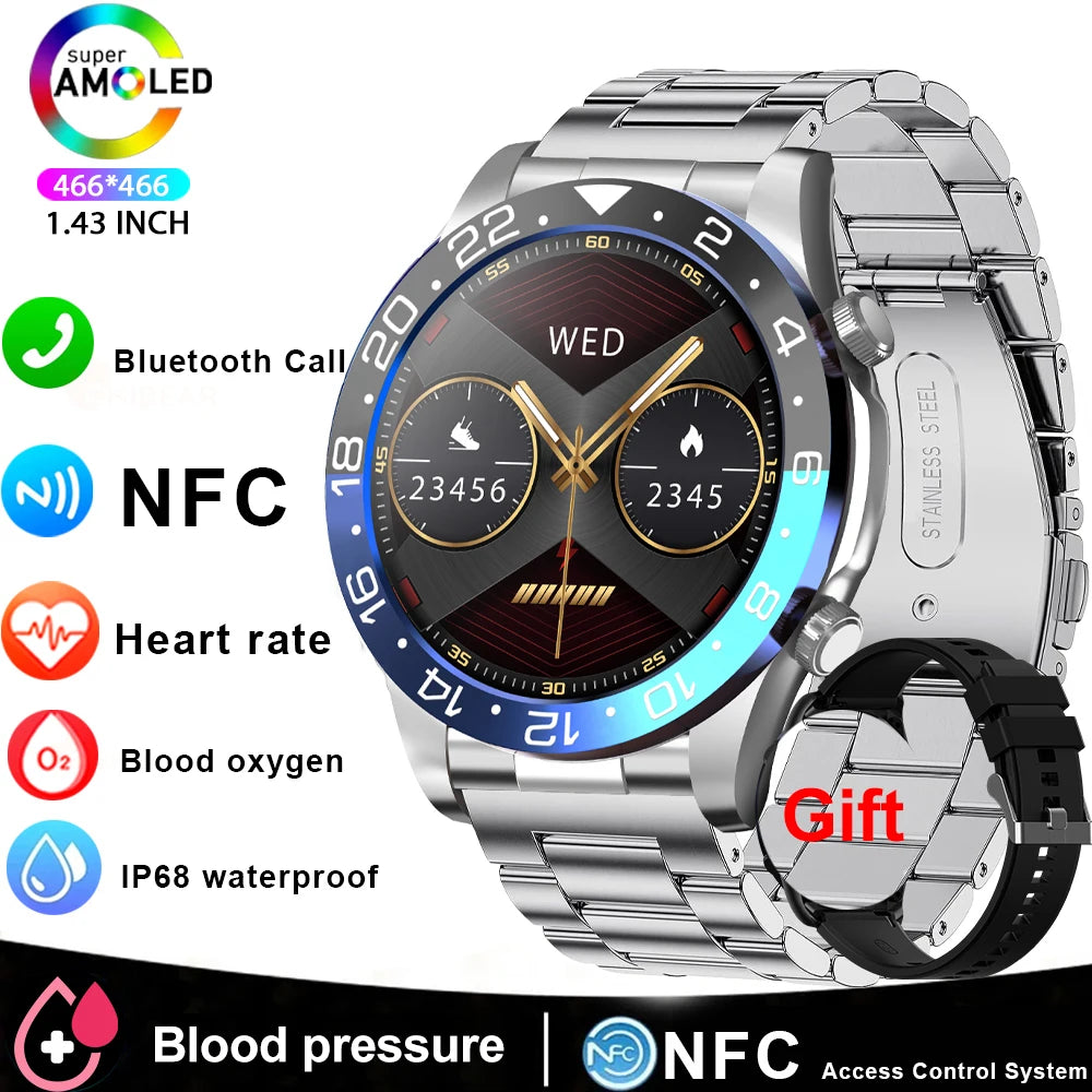 Mens Smartwatch Bluetooth Calling Fitness Tracker With Heart Rate Monitor