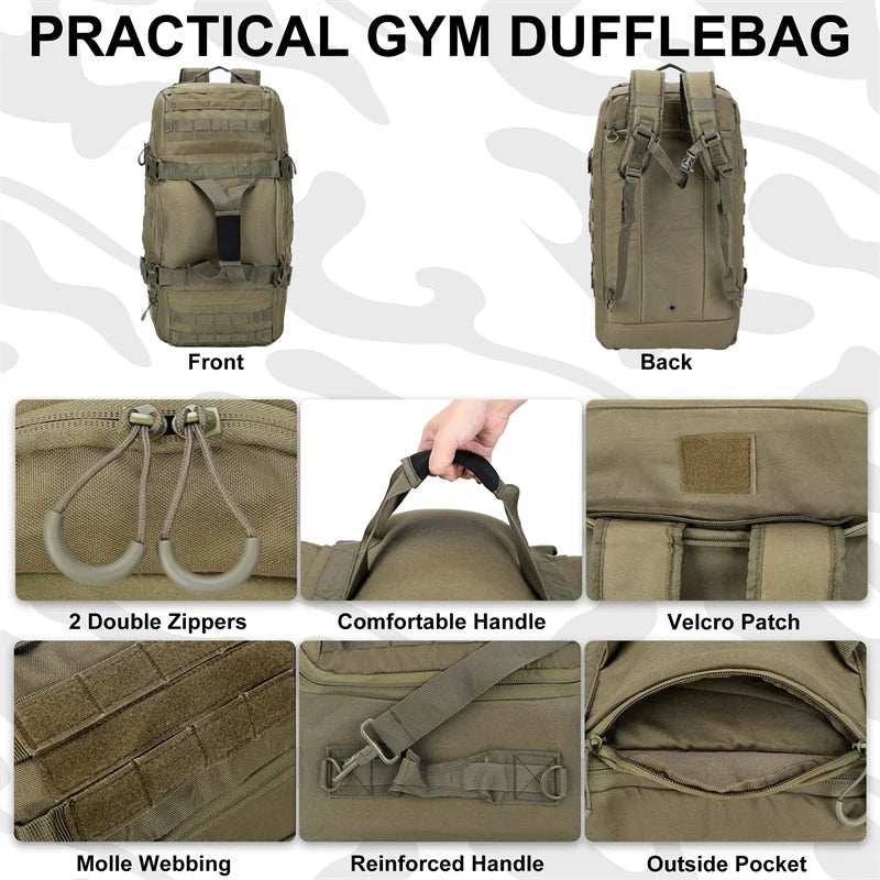 LQARMY Tactical Molle Backpack For Hiking Camping And Travel
