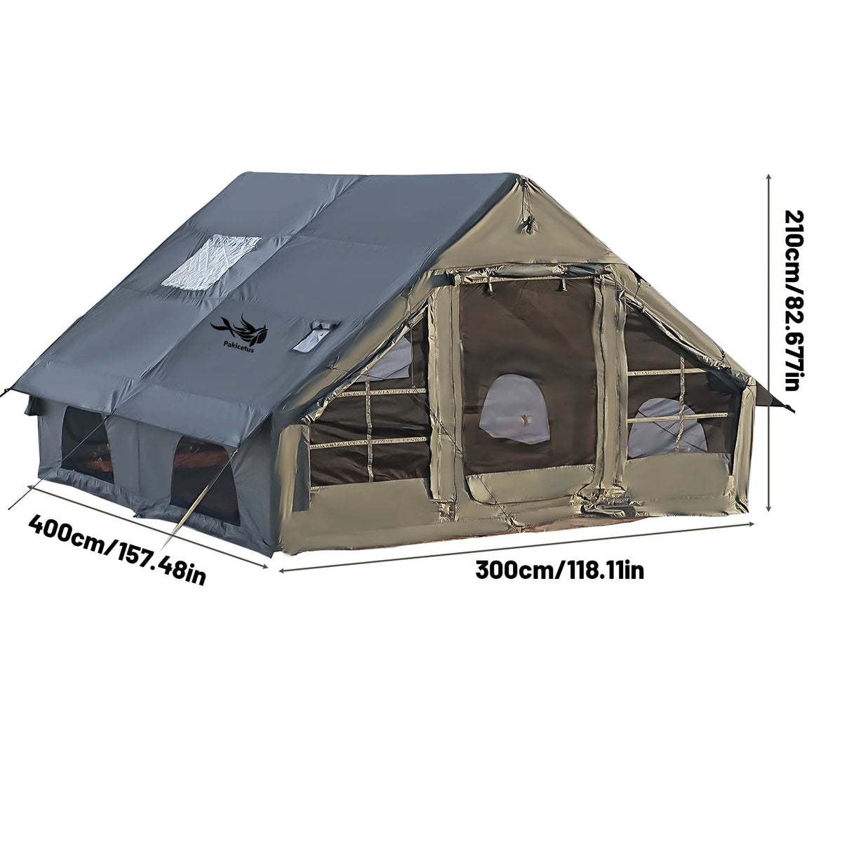 Pakicetus Inflatable Camping Tent With Quick Setup Waterproof Design