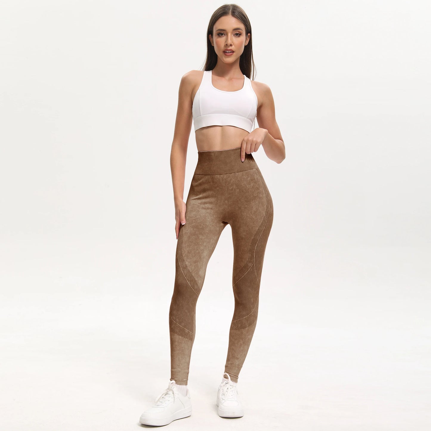 Women Seamless High Waisted Butt Lifting Yoga Leggings
