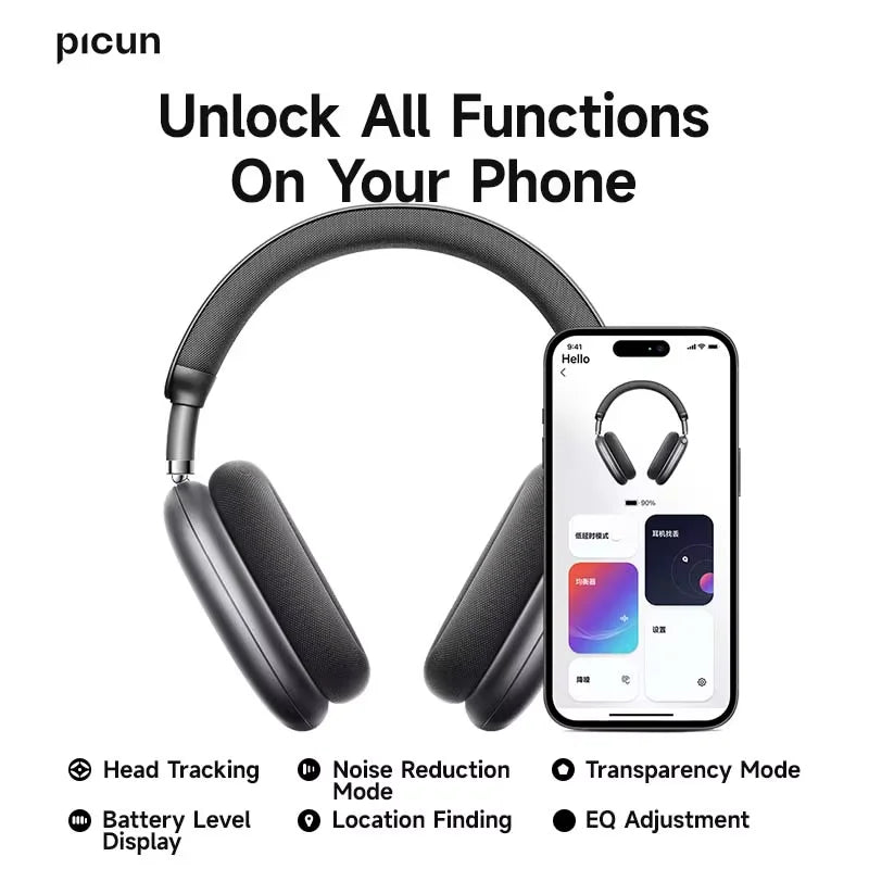 Picun F8 Pro ANC Headphones Featuring 3D Spatial Audio