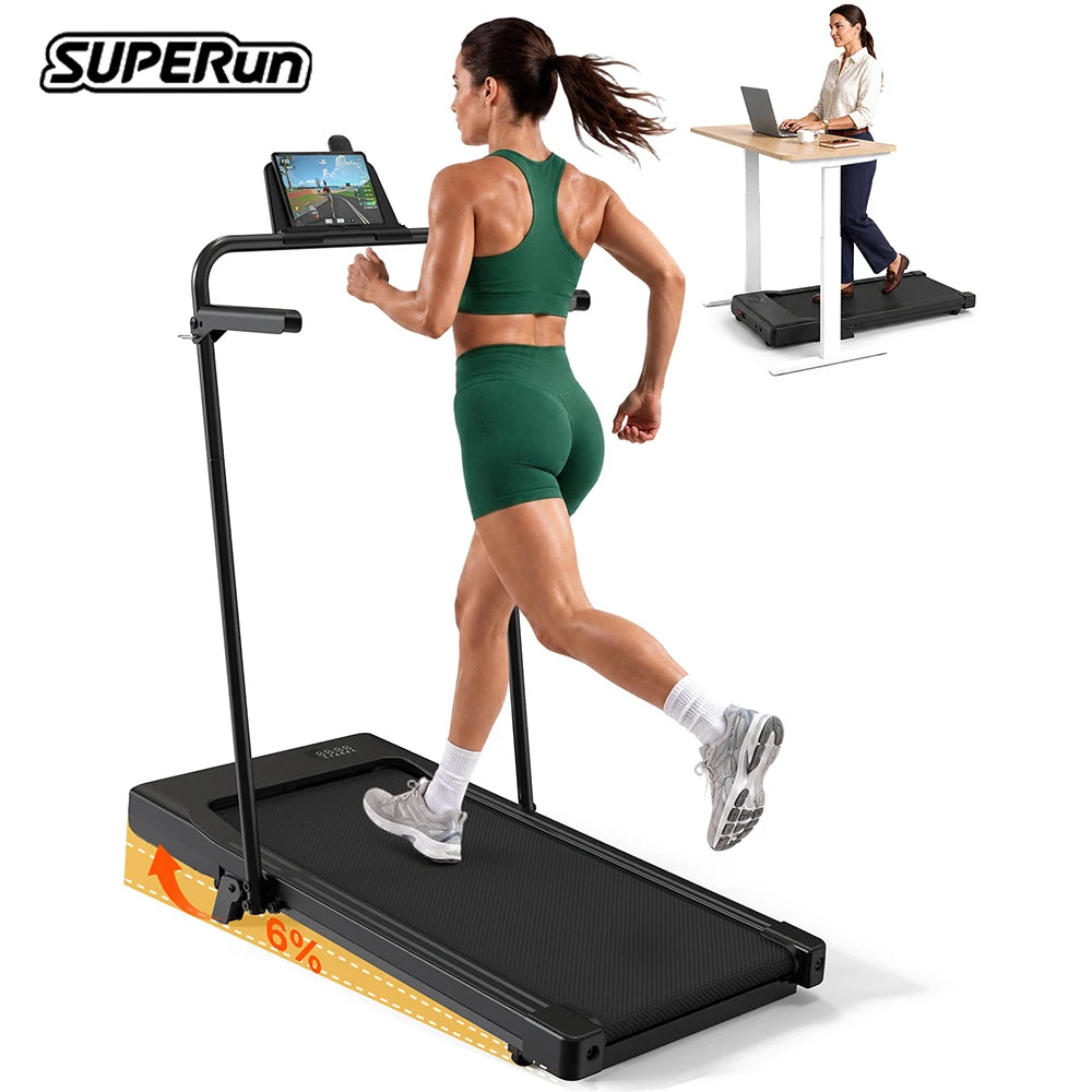 Superun Folding Incline Treadmill For Quiet Home Workouts