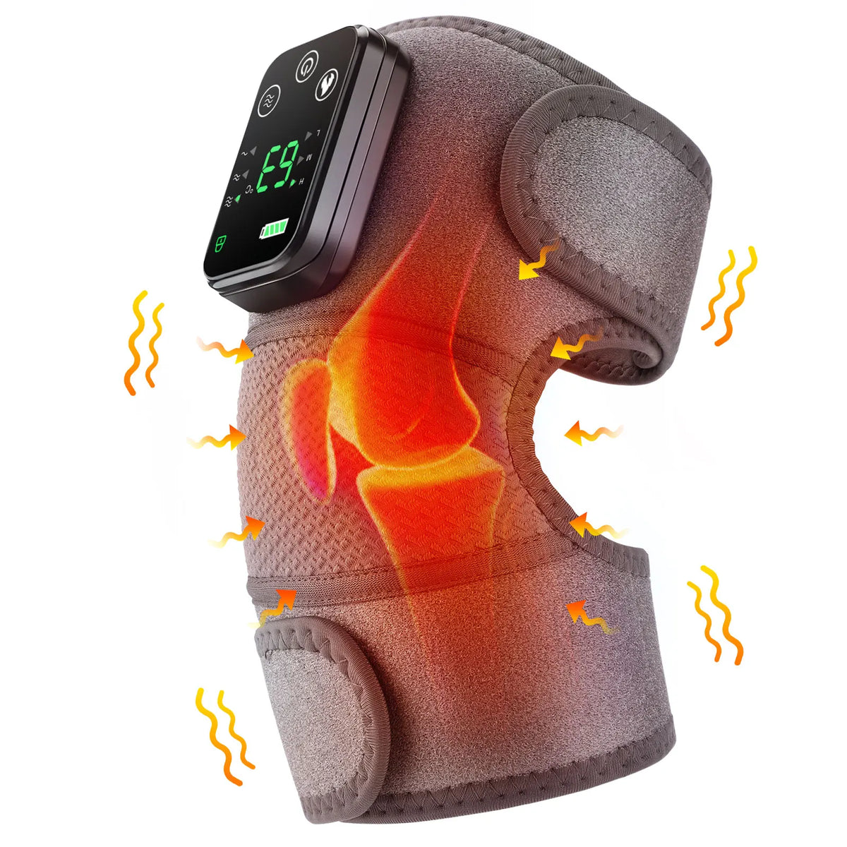 Hailicare Knee Heating Massager Electric Vibration Shoulder Elbow Joint Pads