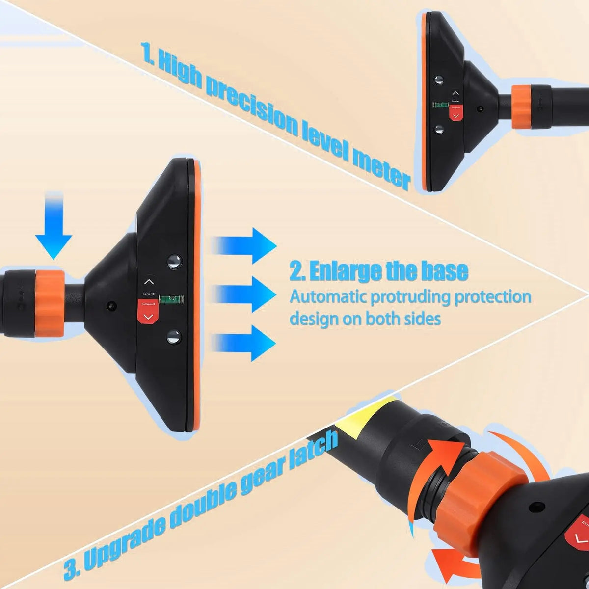 Adjustable Doorway Pull Up Bar With Integrated Level Meter