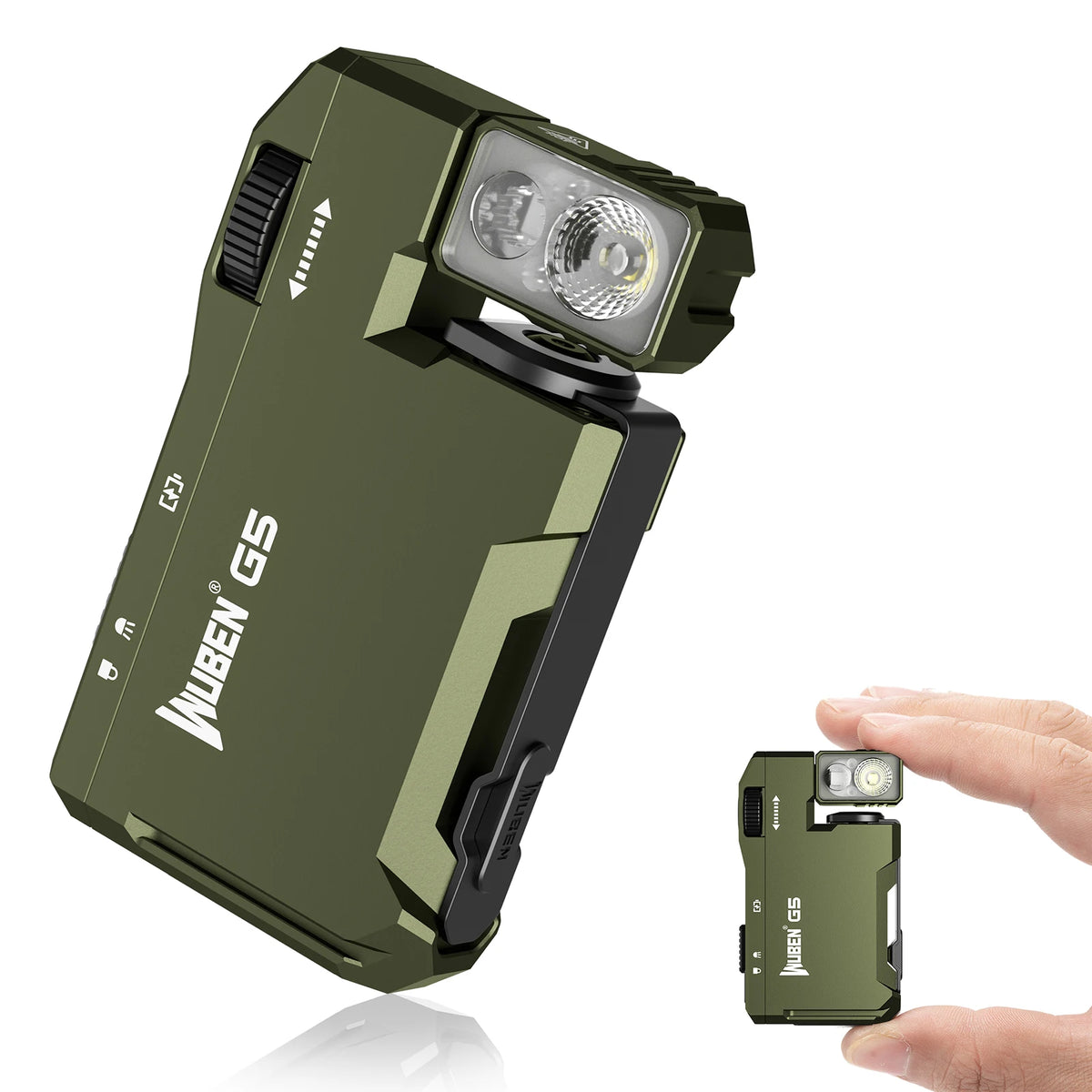 WUBEN G5 Magnetic USB Rechargeable EDC Keychain Flashlight