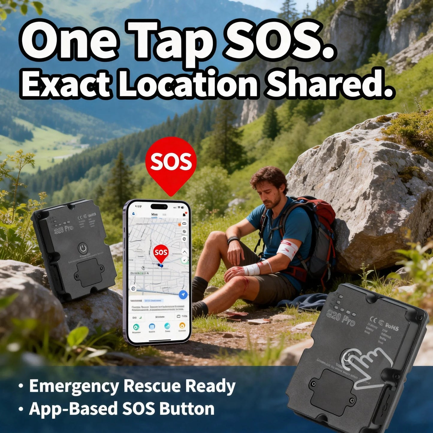 Wanwaytech 4G GPS Tracker For Real Time Outdoor Adventures