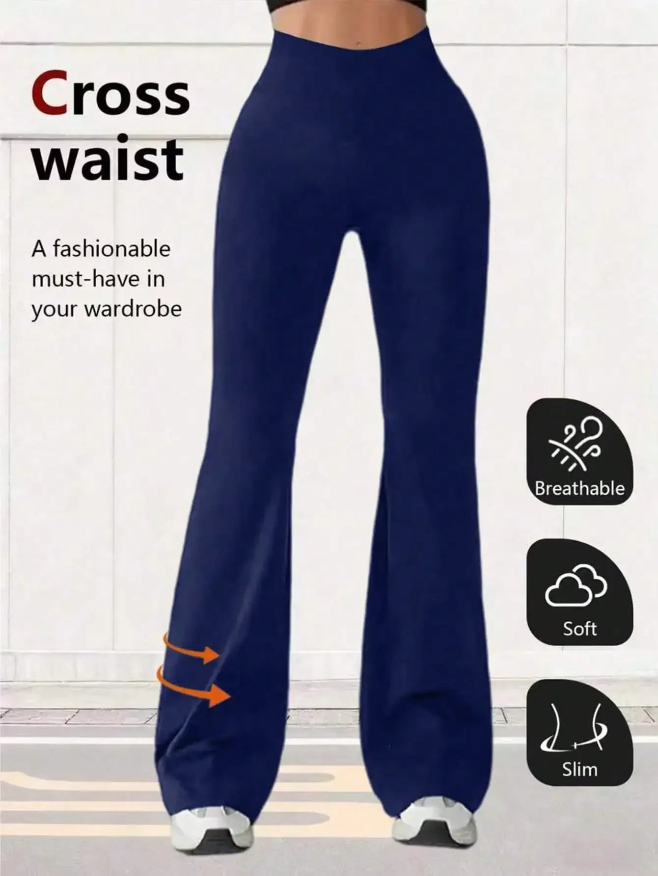 Women High Waist Flare Yoga Pants For Exercise