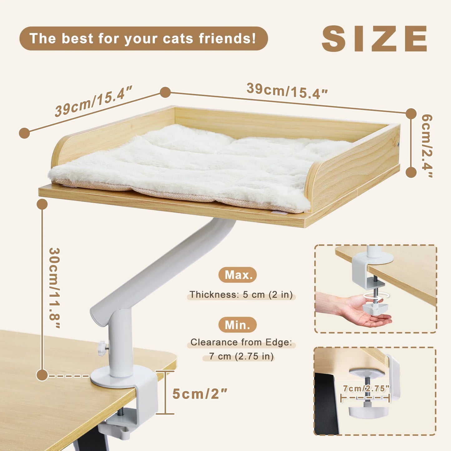 Pawz Road Adjustable Rotatable Cat Desk Bed And Hammock