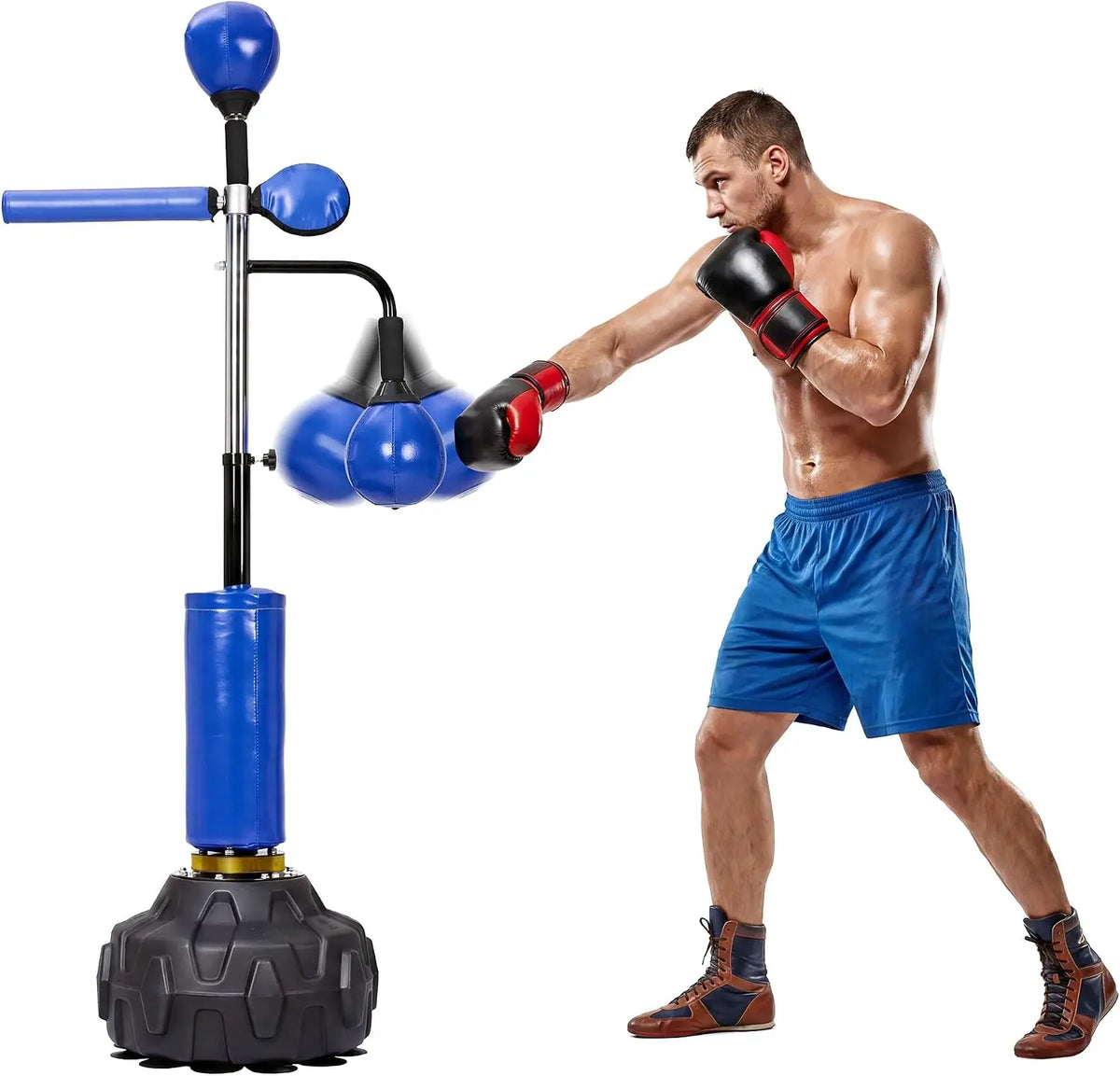 Freestanding Boxing Bar With Swivel And Speed Balls For Training