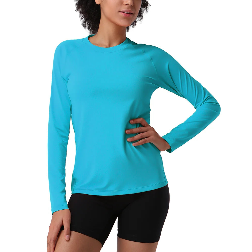 Pioneer Camp Womens Quick Dry Hiking Sun Protection Rash Guard