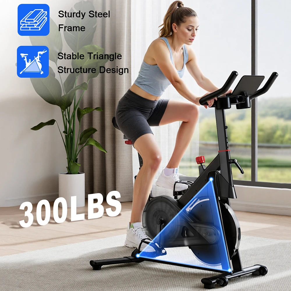 Superun 32 Level Magnetic Resistance Stationary Exercise Bike
