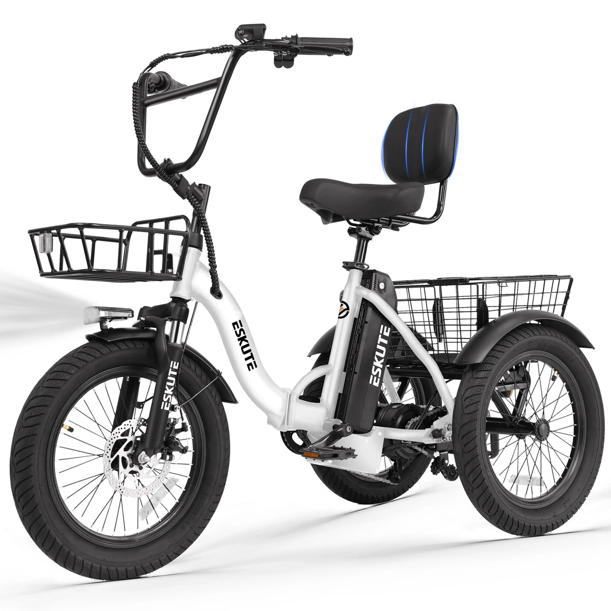 ESKUTE T300P Folding Electric Trike With Removable Battery