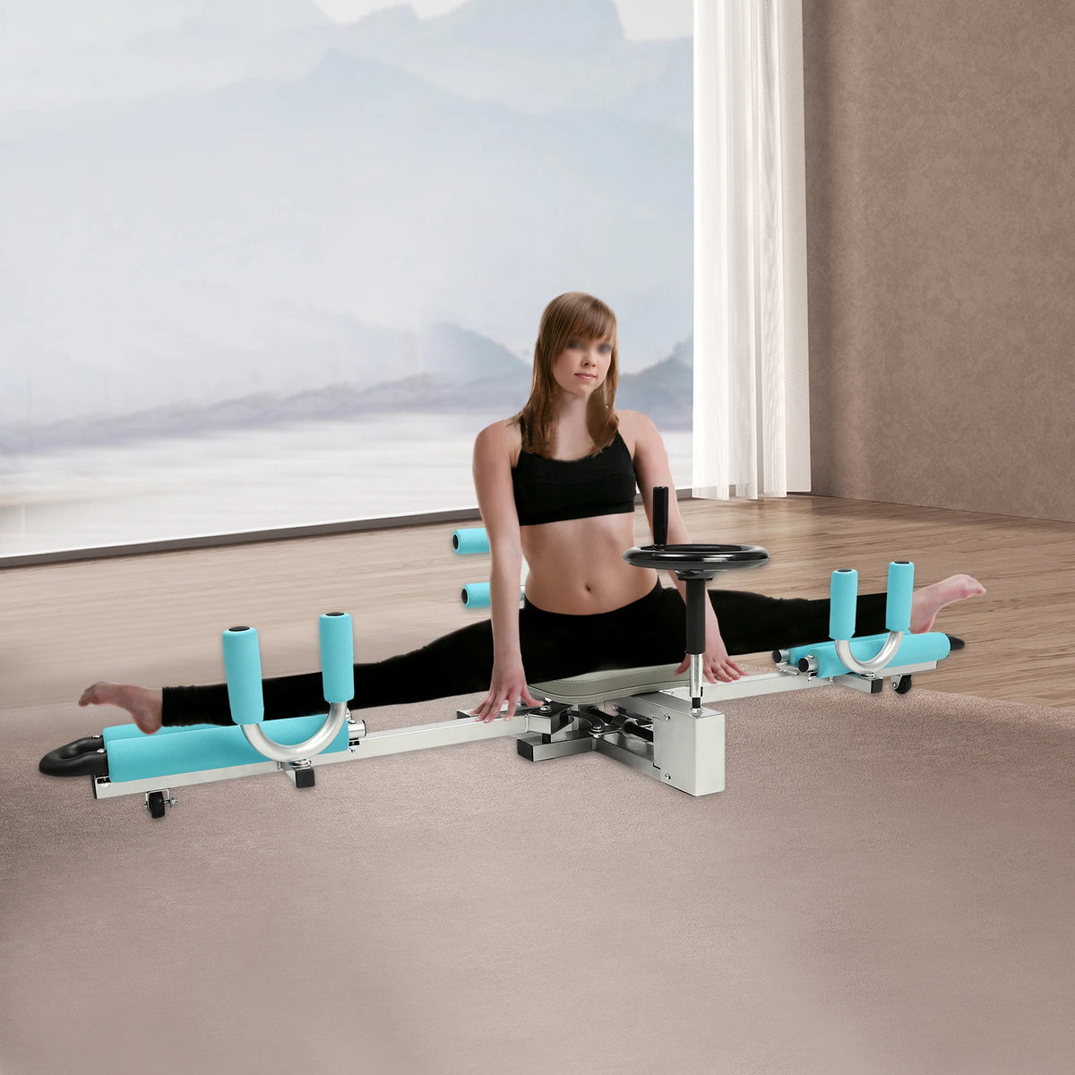 Leg Stretcher Split Machine 330.7lbs Heavy Duty Leg Stretcher Machine   0-210° Adjustable,  Flexibility Stretching Equipment for Ballet, Yoga, Dance, Martial Arts