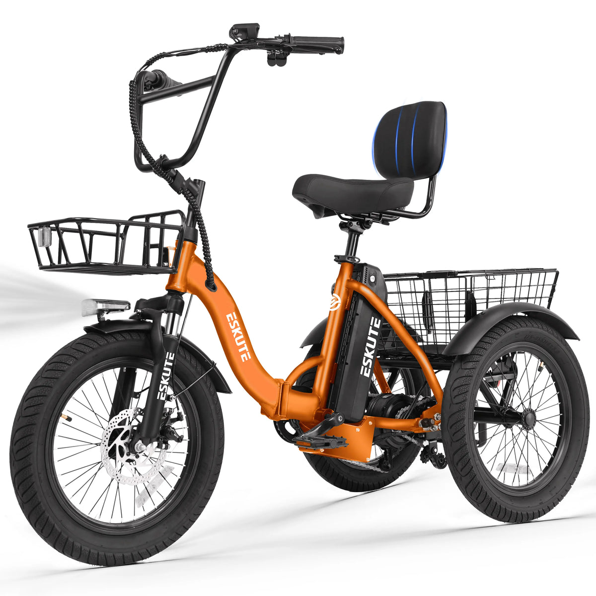 ESKUTE T300P Folding Electric Trike With Removable Battery