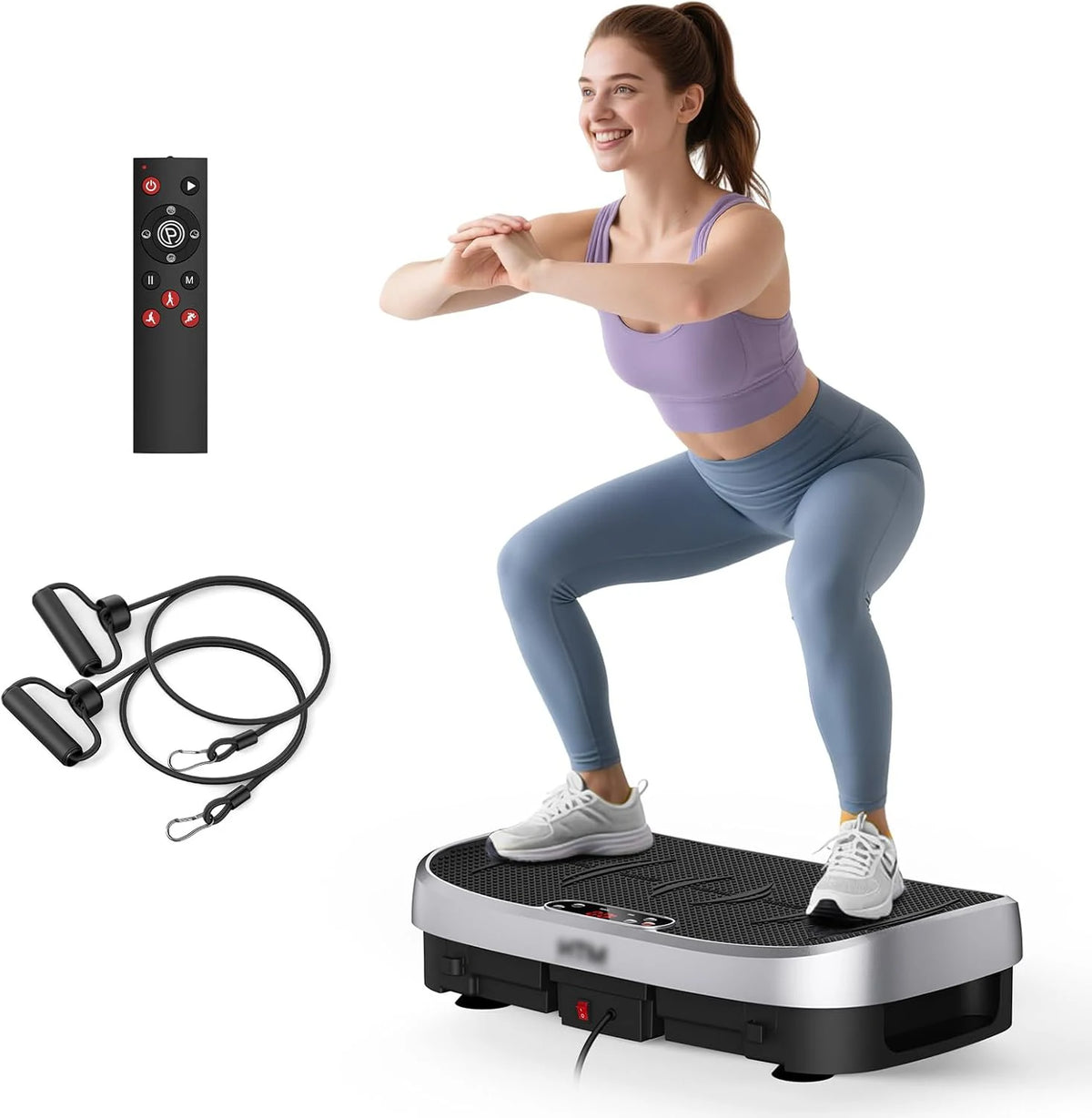 Magnetic Vibration Plate Exercise Machine With LED Display