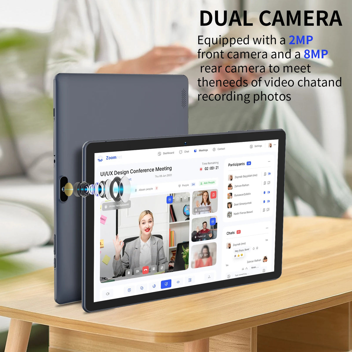 Pritom 10 Inch Android Tablet With Hd Ips Display