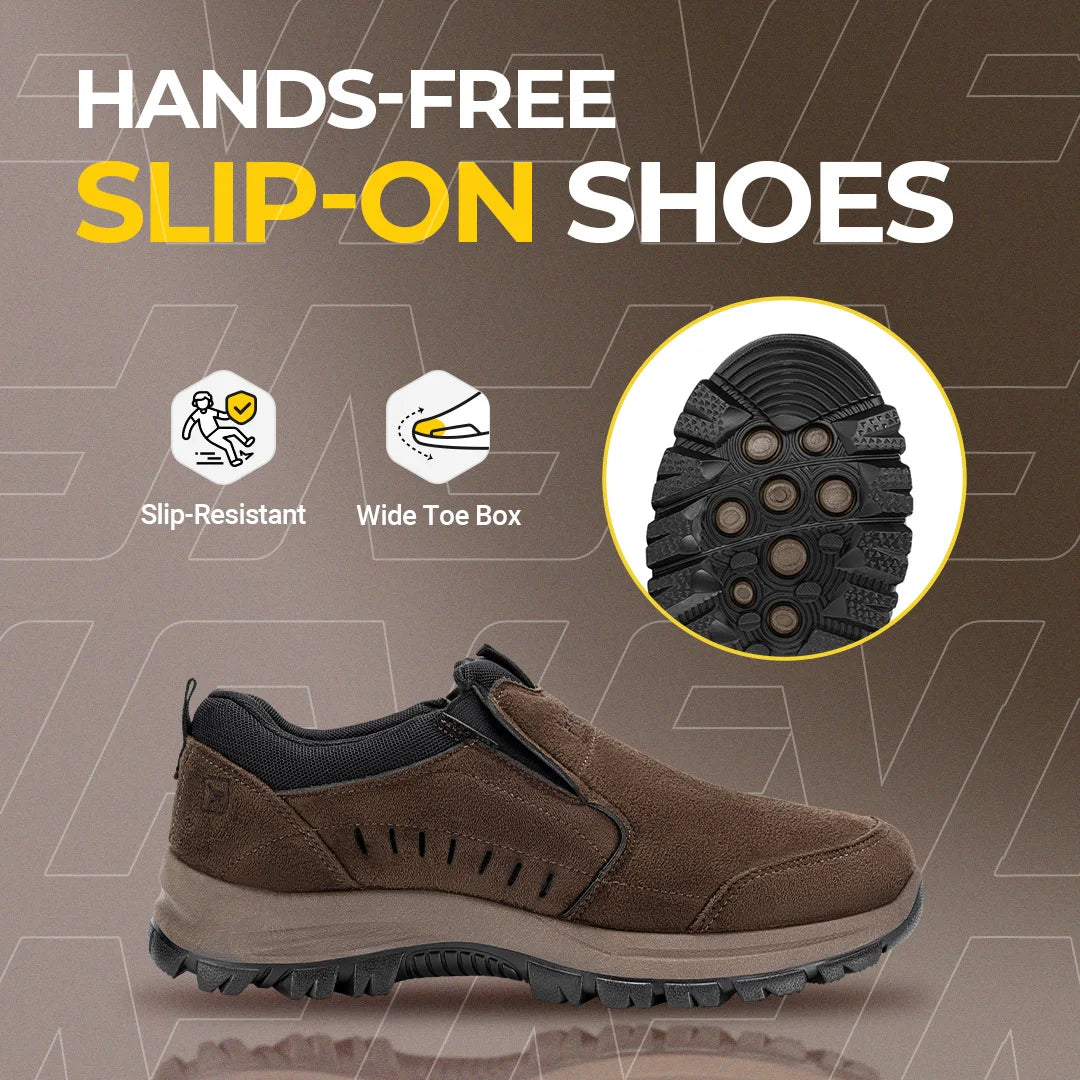 Men's StriderX Outdoor Slip-On Shoes Lightweight Comfortable Arch Support
