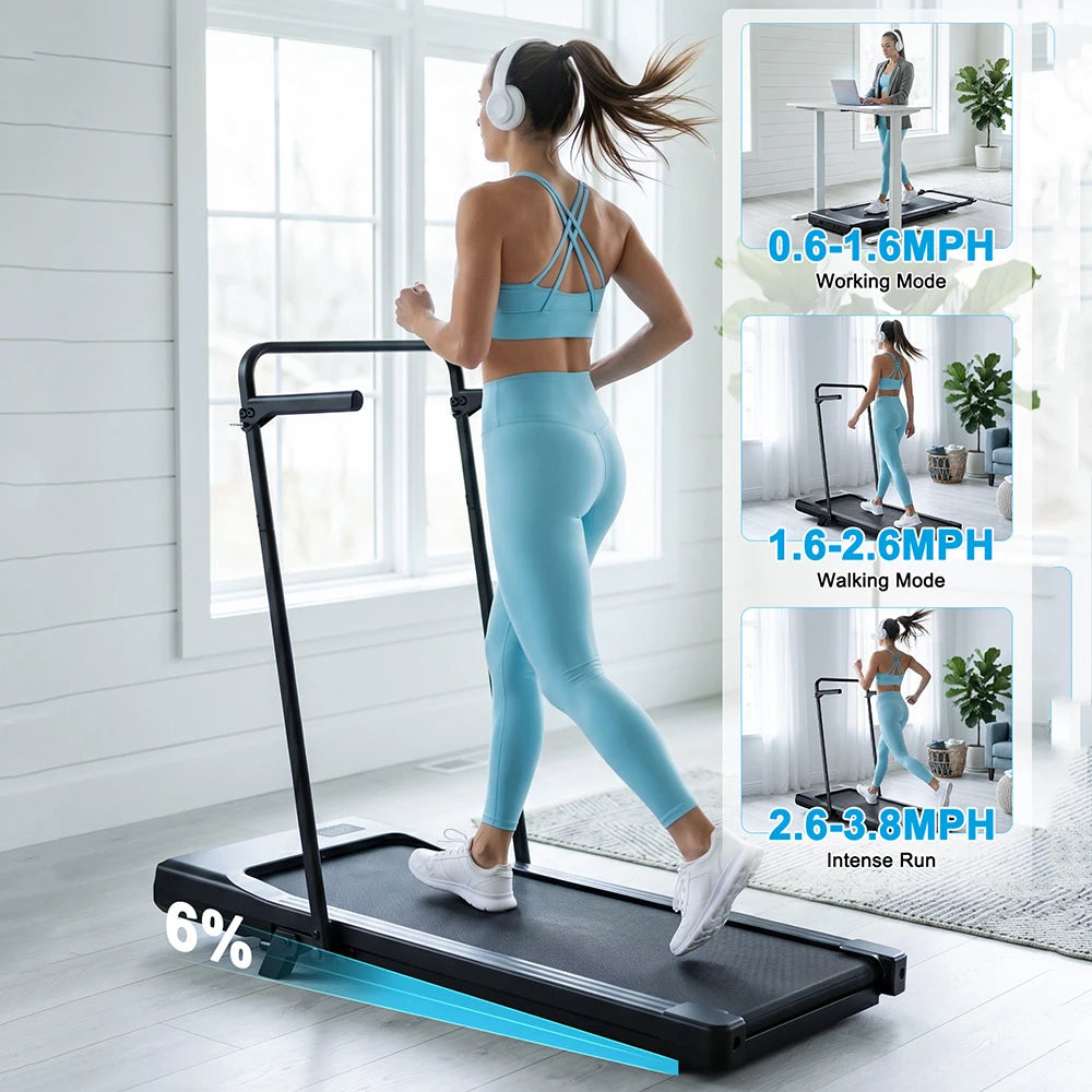 Superun Folding Incline Treadmill For Quiet Home Workouts
